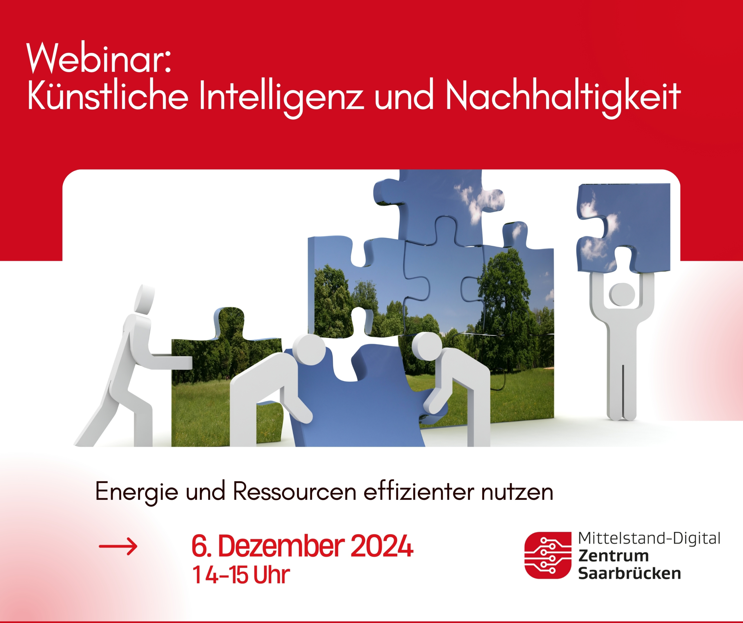 Webinar: Knstliche Intelligenz und Nachhaltigkeit  Energie und Ressourcen  effizienter nutzen! - Mittelstand Digitalzentrum Saarbrcken - Saarland